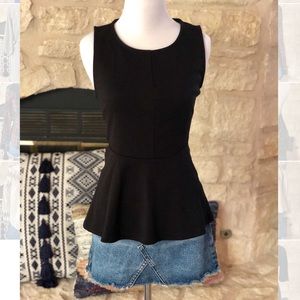 Sleeveless Deletta peplum top Anthropologie